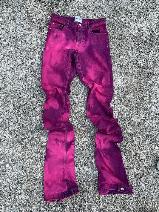 “DYED PURPLE  RAIN JEANS”