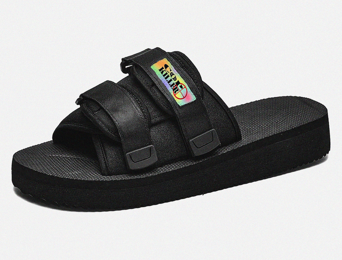 “BIPOLAR KILLER” BLACK FLIP FLOP
