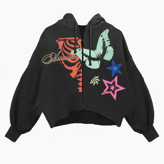 BIPOLAR KILLER “ASSASSINO” black hoodie
