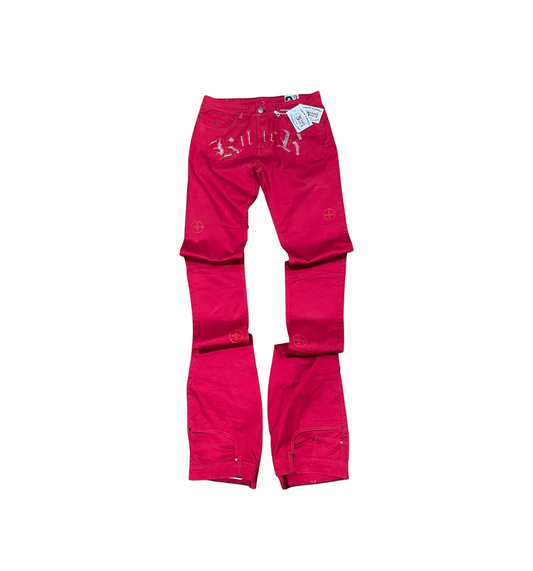 SADDEST KILLER”DEVIL INSIDE”RED ON RED PANTS