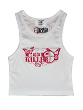 Carica l'immagine nel visualizzatore di Gallery, WARZONE WHITE CROP TOP
